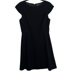 Theory Women's sz 8 Cap Sleeve Shift Modern Crepe Dress